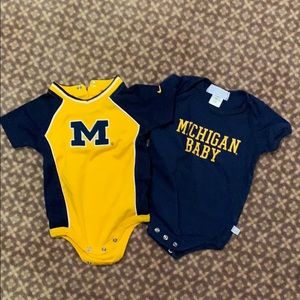 University of Michigan Baby Onsies